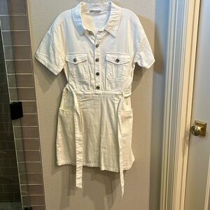Tart Off White Denim Dress
